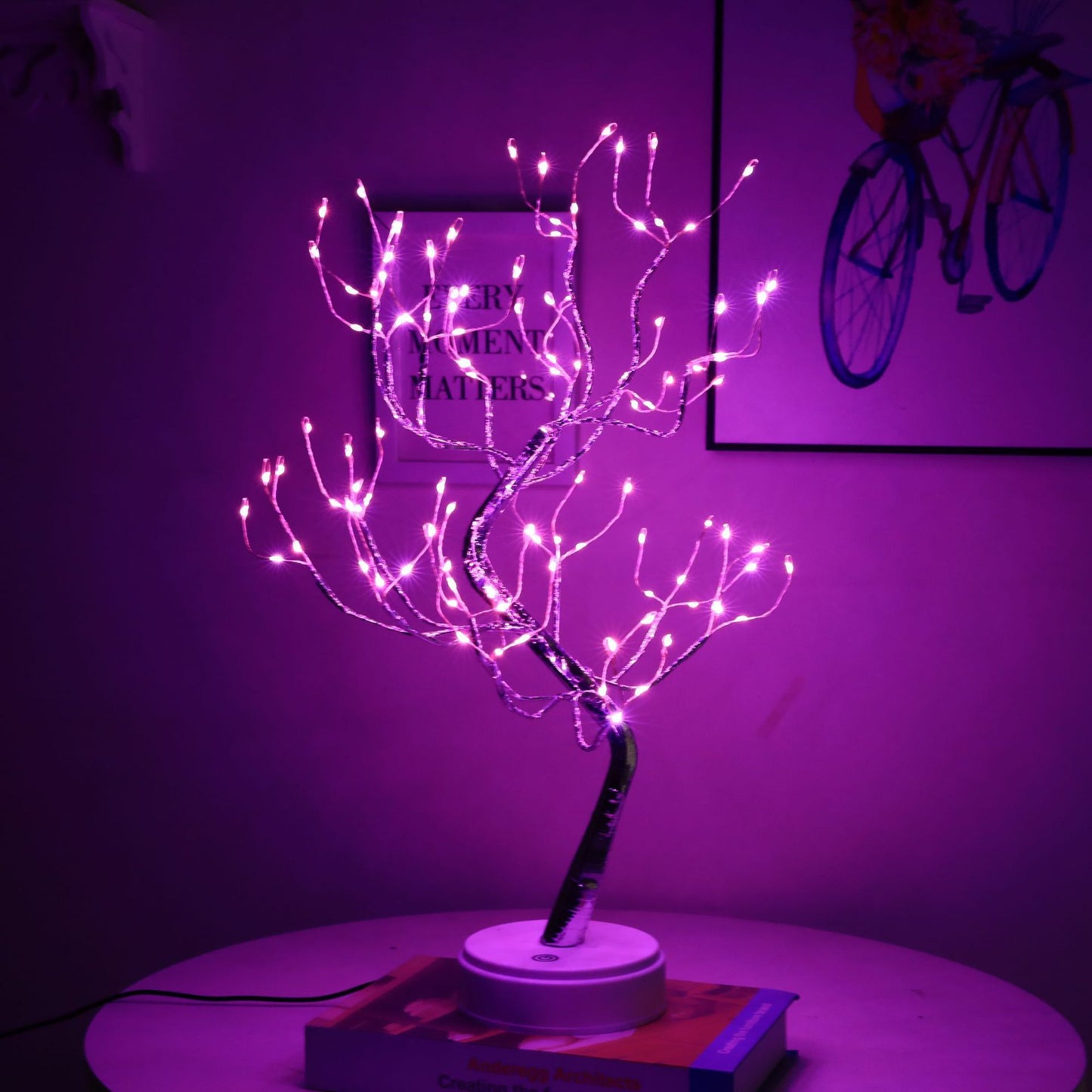 Desk tree lamp