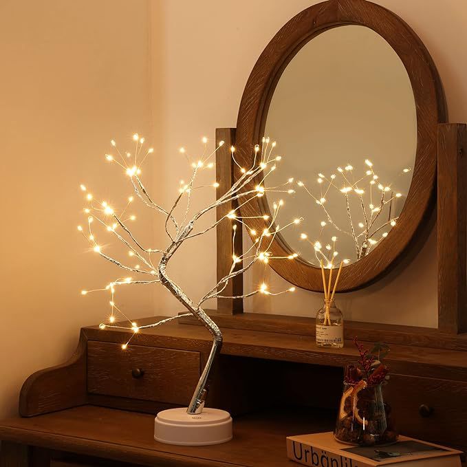 Desk tree lamp
